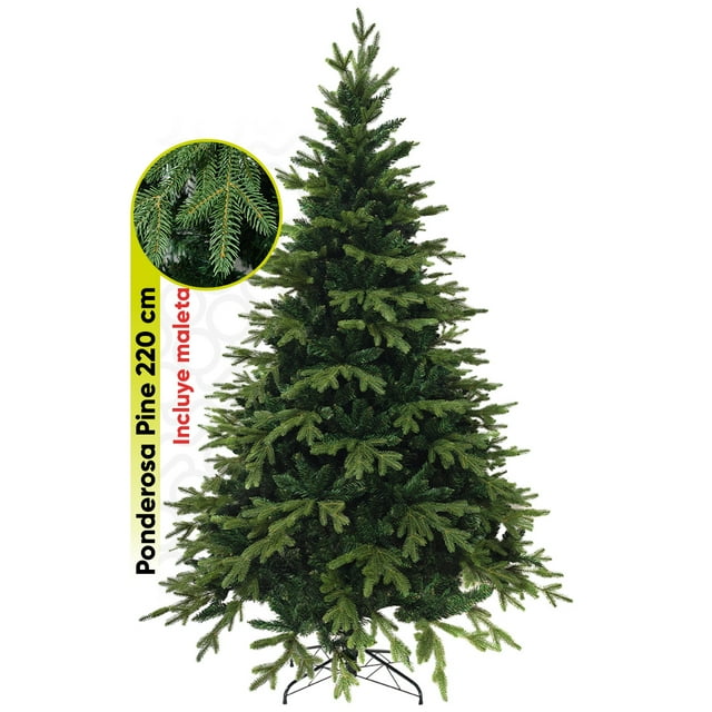 Árbol de Navidad Artificial Artego 220 Cm Ponderosa Pine Premium con Base de Metal
