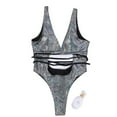 thumbnail image 4 of Mujer dama mujer empalme Push-Up sujetador Bikini playa conjunto traje de baño traje de baño OAVQHLG3B Store lin121212, 4 of 4