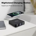 thumbnail image 6 of Samovi Wireless Charger with Digital LED Alarm Clock, 15W Fast Wireless Charger Compatible with Smart Phone, NightTime Mode Adjustable Brightness, Clock for Bedroom, Living Room, Office, Black, 6 of 8