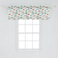 thumbnail image 2 of Ambesonne Fish Window Valance, Colorful Ocean Animal Pattern, 54" X 18", Multicolor, 2 of 3