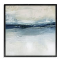 Stupell Industries Timeless Nautical Gloomy Sea Horizon Line ,17 x 30, Design by Nina Blue