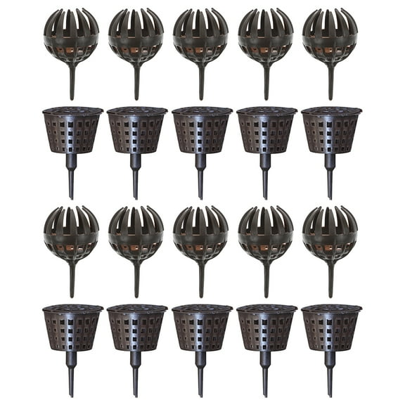 WHAMVOX Fertilizer Box for Storage Made of Durable Plastic in Coffee Color Prevents Loss and Excessive Use 20 Pcs