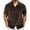 Coffee2, variant on AHTJRT Mens Short Sleeve Casual Button Down Hawaiian Summer Beach Hollow Out Regular Fit Embroidered Shirts Tops Red 3XL