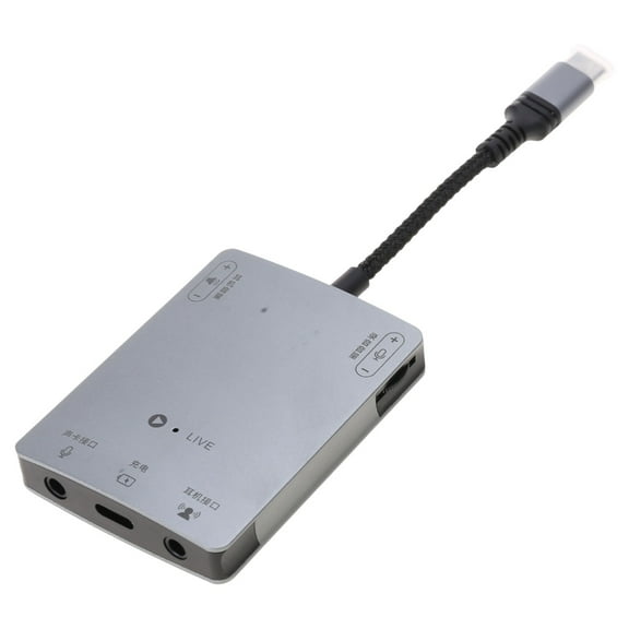 Type- c Mobile Phone Adapter Sound Card Converter Lossless Sound Quality for / Charging / Live Broadcast/ Recording