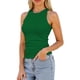 thumbnail image 4 of Camiseta sin Mangas AURUZA de Tirantes Cruzados Acanalada para Mujer Verde Talla M, 4 of 7