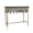 Silver, variant on Creative Co-Op Zinc-Finished Metal and Wood Scalloped Edge Sofa Table, Silver