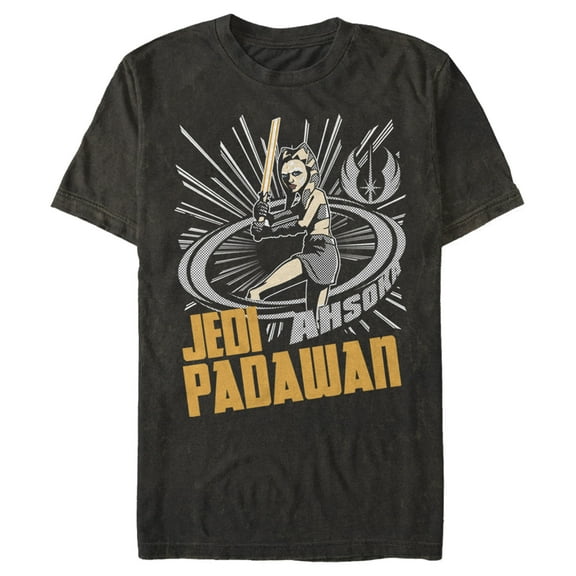 Men's Star Wars: The Clone Wars Jedi Padawan Ahsoka Portrait  Graphic Tee Black X Large