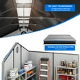 thumbnail image 3 of Dextrus 8x8ft Outdoor Resin Storage Shed with Floor, 427cuft Garden Shed with Lockable Door, Windows & Vents, Plastic Tool Storage，Waterproof, 3 of 5