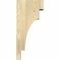 thumbnail image 3 of 4"W x 10"D x 22"H Mediterranean Rough Sawn Corbel, Douglas Fir, 3 of 9