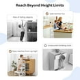 thumbnail image 3 of Kids Step Stool, CAVEEN Toddlers Kitchen Stool Helper, 300lbs Loading Capacity Tower for Bathroom Kitchen Counter, White, 3 of 9