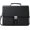 Black - Fits 14" Laptop, variant on Mens Leather Briefcases Office Attorney Attache Case Ideal Messenger Bag w/Padded Compartment,Black