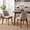 Biscuit, variant on 19.7" W Faux Leather Dining Chairs Set of 2, Modern Upholstered Kitchen Chairs with Solid Wood Legs, Easy Clean, Beige