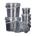 thumbnail image 4 of Cubo de plástico de grado alimenticio, cubo de embalaje de alimentos de juguete, película adhesiva interior, cubo redondo portátil de polipropileno, 4 of 5