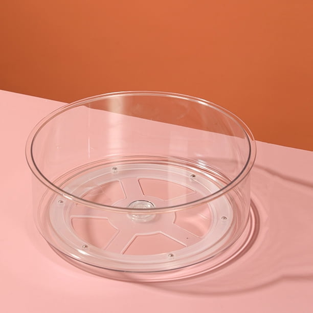 Raindrops Organizador Giratorio Transparente Para Especias Con Antiderrames Ideal Para Encimeras Y Gabinetes