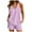 Purple, variant on Riforla 2 Piece Sets for Women Soft Pajama V Neck Pj Shorts Set with Pockets Cute Sleepwear Summer Outfits Elegant Women's Sets Black XXL