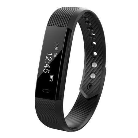 ID115 Bluetooth Smart Bracelet Wristband Heart Rate Monitor Fitness Tracker Step Counter Sleeping (Best Heart Rate Monitor For Sleeping)