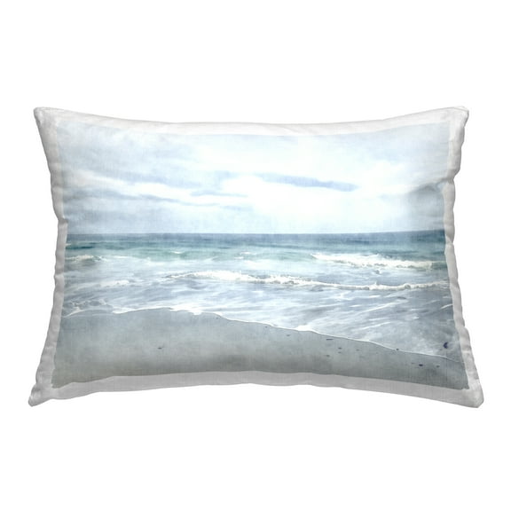 Stupell Industries Serene Overcast Beach Decorative Printed Throw Pillow Design by Christine Zalewski .