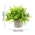 thumbnail image 3 of Plantas artificiales en maceta con hojas de plástico para decoración del hogar, oficina, baño, estantería, verdura de bajo mantenimiento, 3 of 5