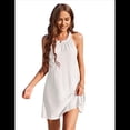 thumbnail image 1 of Vestidos de Verano de Crochet para Mujer, Calados, Blancos, Talla M, 1 of 6