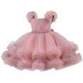 thumbnail image 2 of Girl Princess Party Dress Toddler Baby Girls Flower Tulle Tutu Dress 2025 Cute Elegant Formal Birthday Dresses 1-6Y, 2 of 6