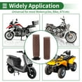 thumbnail image 7 of Unique Bargains 7/8" 22mm 15/16" 24mm Motorcycle Hand Grips Cover Kit Non Slip TPU Handlebar Grips for Motorcycle Scooter Bicycle ATV Brown 1 Set, 7 of 7