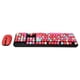 thumbnail image 4 of Juego de teclado y ratón, teclado y ratón inalámbricos, teclas de teclado retro punk, teclado mecánico multifuncional, 4 of 12