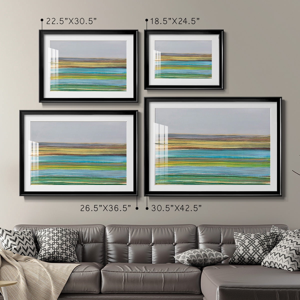 Parallel Striae I Premium Framed Print - Ready to Hang
