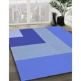 thumbnail image 2 of Ahgly Company Indoor Round Patterned Sky Blue Dress Blue Area Rugs, 7' Round, 2 of 6