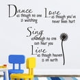 thumbnail image 2 of Advancent Adhesivo de pared de margaritas, papel tapiz con letras en inglés, calcomanía de arte multifuncional, pegatinas de decoración para el hogar, Decoración del hogar Advancent HA078184-00, 2 of 6