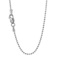 thumbnail image 2 of 14k Solid Yellow Or White Gold 1.2mm Diamond-Cut Bead Ball Chain 16" 18" 20", 2 of 2