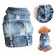 thumbnail image 2 of Chaleco vaquero desgastado para mascotas - Correas ajustables, tejido transpirable y diseño atrevido - Atuendo de moda para perros/gatos pequeños/medianos, 2 of 8