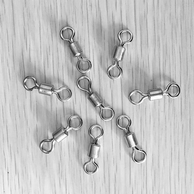 tredstone Connecteur de Pêche Flexible 360 Degrés Rotation Résistant à l'Usure Durable Pêche Bague Pivotante Connecteurs Haute Résistance à la Traction 8