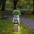 thumbnail image 6 of XGFHYJEH Garden Sculpture Feeder, Decorative Bird & Squirrel Feeder with Potted Base, Weather Resistant Outdoor Ornament for Home Courtyard Yard Landscape Decoration, 6 of 7