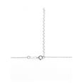 14K White Gold Double Circle Necklace