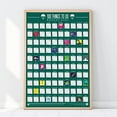 thumbnail image 2 of Gift Republic 100 Things to Do Bucket List Scratch Poster, Green, GR630006, 2 of 9