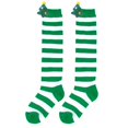 thumbnail image 2 of Xijirk Women Christmas Stripe 3D Tree Decor Knee High Socks Stretchy Knit Long Socks for Holiday Size:One Size, 2 of 4