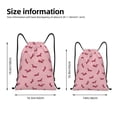 thumbnail image 2 of Lsque Dachshund Dog Puppy Print Drawstring Backpack Bag Sport Gym Sackpack Cinch Bags Drawstring Bags Draw String Sport Bag-Medium, 2 of 6