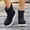 Black, variant on OKBOP Women's Slip-On Boots Round Toe Pull-On Foam Cushioning Block Heel Black Stylish Women's Boots Sizes 36