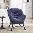 thumbnail image 3 of Lazy Chair with Ottoman – 37.4" Tall – Side Pocket – 250 lb Capacity – Compact Corner Design, 3 of 11