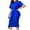 Blue, variant on IROINNID Formal Dress for Women Wedding Guest Evening Party Formal Dress Solid Color Round Neck Commuting To Work Dress,Green