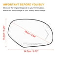 thumbnail image 3 of Unique Bargains 1 Pcs Car Rearview Right Side Heated Mirror Glass 15933019 W/ Backing Plate and Turn Signal for GMC Sierra, 3 of 7