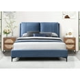thumbnail image 3 of Miekor Furniture Upholstered Blue King Bed 31906, 3 of 5