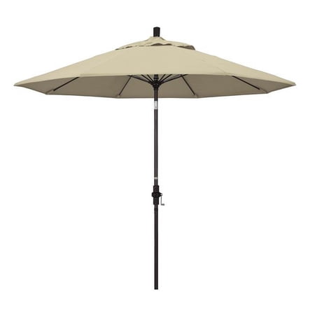 9 ft. Fiberglass Market Umbrella Collar Tilt Bronze-Sunbrella-Antique Beige
