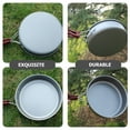 thumbnail image 3 of Raindrops Round Bottom Camping Frying Pan Non-Stick Aluminum Alloy Outdoor Cookware for Hiking, Backpacking, and Travel - 1 Pack, 3 of 8