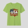 thumbnail image 2 of ZACPNCV Kids USA Shirt for Boys Girls 4th of July Shirts Flag Tshirt Patriotic Top Independence Day Outfit Green 11-12 Years, 2 of 6