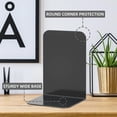 thumbnail image 3 of Bookends 1 Pair, Black Metal Book Ends, Heavy Bookends for Shelves, Book Stopper for Heavy Books, Book Organizer for Home Office School Supplies, 3 of 4