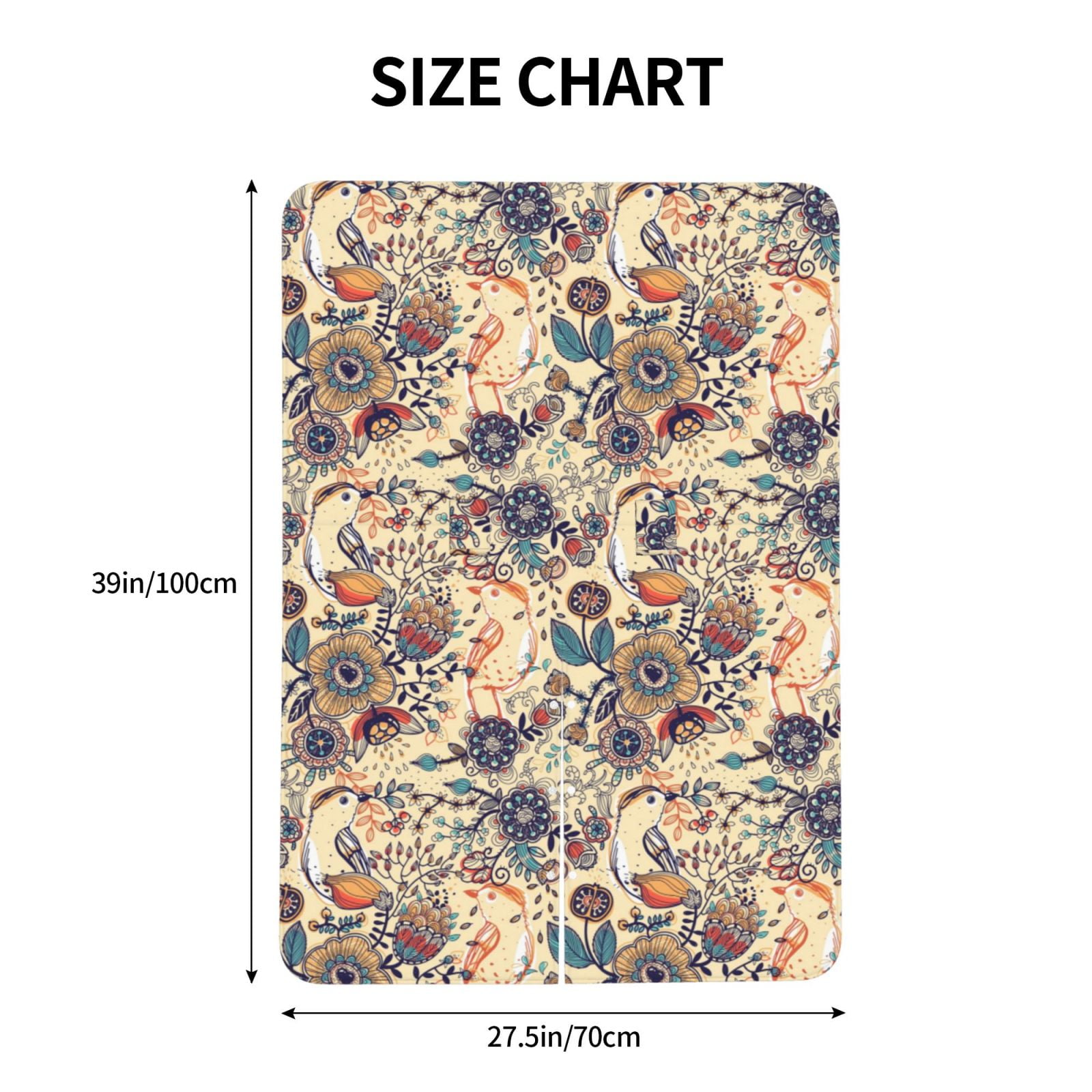 Naloa Floral With Birds Baby Car Seat Cover, Breathable Baby Carrier Cover, Multiuse Baby Carrier Cover & Nursing Breastfeeding Cover