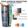 thumbnail image 7 of 20oz Insulated Tumbler, Travel Coffee Tumbler with Lid, Cup Holder Friendly Travel Coffee Mug, Stainless Steel Thermos, 20 Oz Tumbler, Reusable Insulated Coffee Mug with Lid ( Navy Blue ), 7 of 7