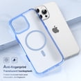 thumbnail image 4 of ELEHOLD Case for iPhone 16 Pro Max, Shockproof Magnetic Clear Case for Wireless Charging,Raised Edges for Camera & Screen Protection,Blue, 4 of 10