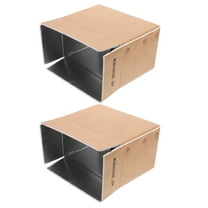 OFFIGAM 2pcs Aluminum Foil Cold Food Shipping Boxes for Distance Transport and Food Packaging Containers